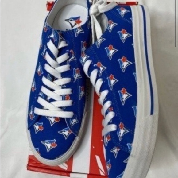 🔥FIRST PLACE JAYS 50% OFF!🔥 Unisex Toronto Blue Jays Row One Victory Sneakers - Picture 2 of 6